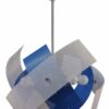 Lampadario Azzurro Bianco 9 Luci Cameretta Salone Cucina