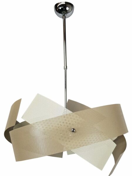 Lampadario 9 Luci Cameretta Salone Cucina Tortora Avorio