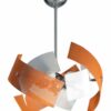 Lampadario Arancione 9 Luci Cameretta Salone Cucina