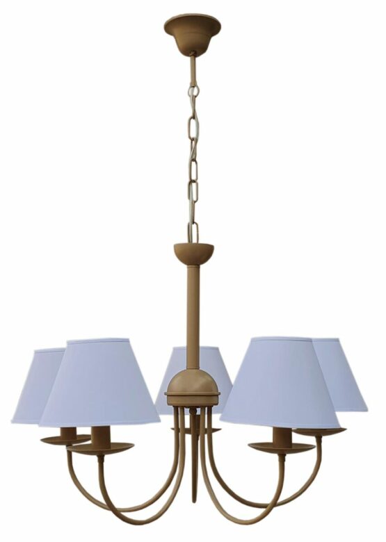 Lampadario Tortora 5 Luci Provenzale Shabby Chic