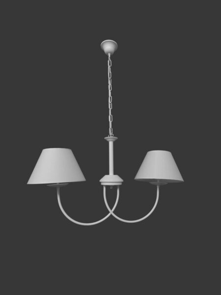 Bilanciere Lampadario Shabby Chic Provenzale Bianco