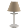 Lume Bianco Shabby Chic Paralume Tortora
