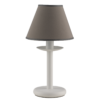 Lume Bianco Shabby Chic Paralume Grigio Tortora