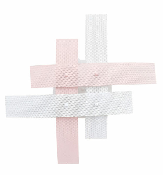 Plafoniera Rosa Bianco 4 Luci Moderna per Camerette - immagine 3