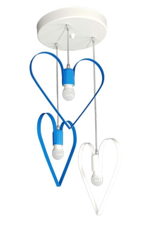 Lampadario Plafoniera Camerette Bambini Cuore Azzurro Napoli