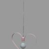 Lampadario Cameretta Bambino Cuore Rosa