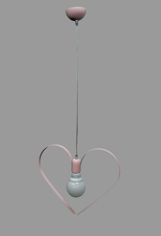 Lampadario Cameretta Bambino Cuore Rosa
