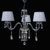 Lampadario in Cristallo 3 Luci Strass e Paralumi