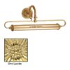 Applique Classico Ottone Oro Lucido Quadri