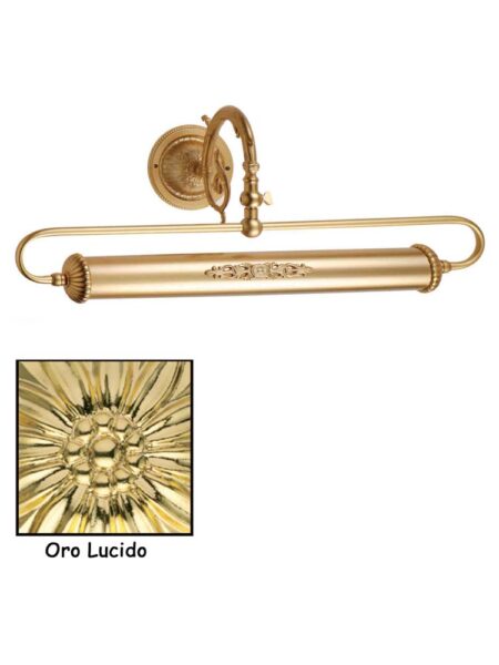 Applique Classico Ottone Oro Lucido Quadri