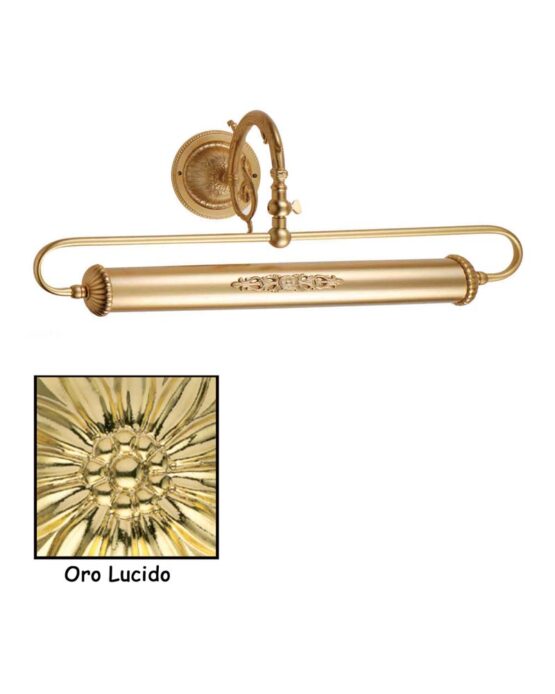 Applique Classico Ottone Oro Lucido Quadri