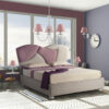 Lampadario Bianco Camerette 3 Luci Provenzale Shabby Chic con Paralumi Rosa