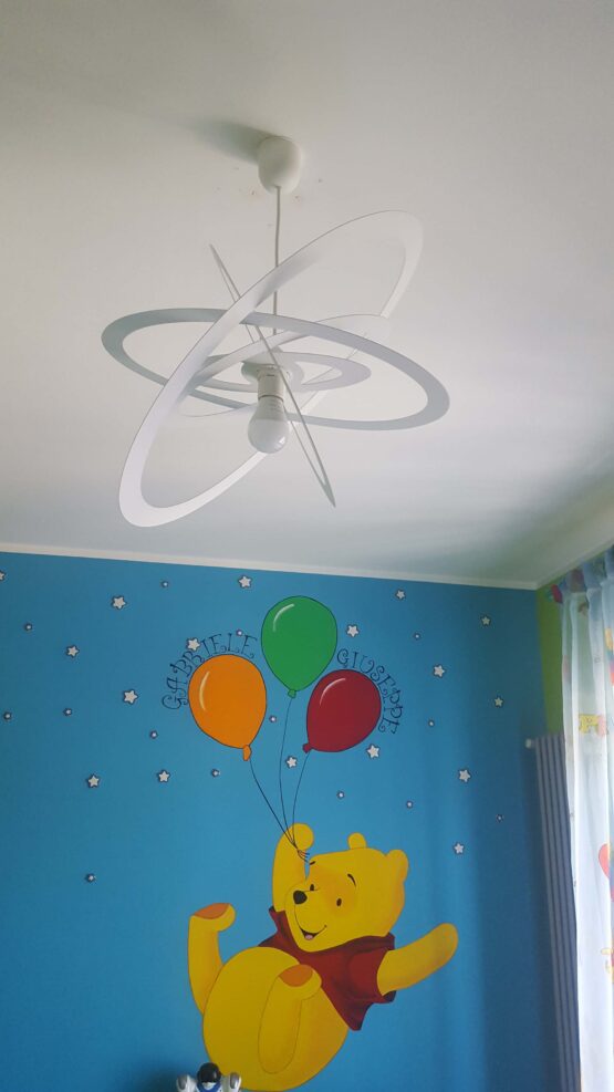 Lampadario cameretta bianco