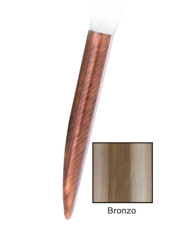 Applique Moderno Fiaccola Bronzo