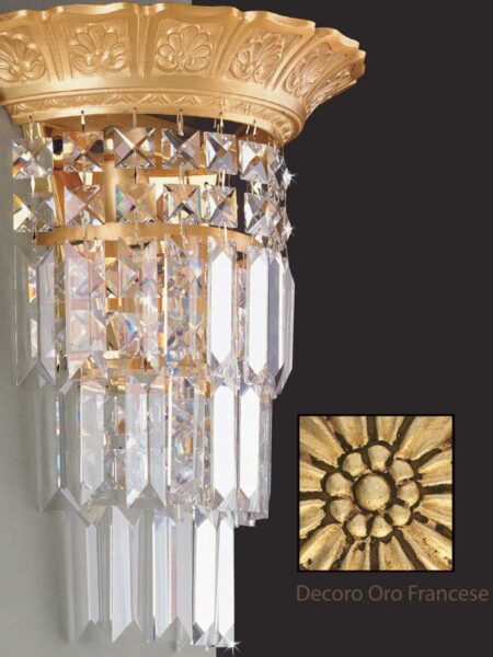 Applique Ottone Oro Francese Strass Asfour
