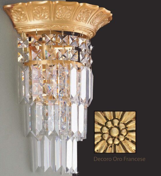 Applique Ottone Oro Francese Strass Asfour