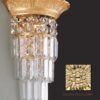 Applique Ottone Oro Lucido Strass Asfour