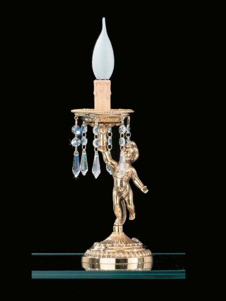 Lume 1 Luce Ottone Oro Lucido Cristalli Asfour