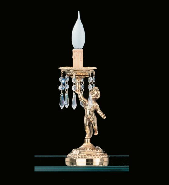 Lume 1 Luce Ottone Oro Lucido Cristalli Asfour