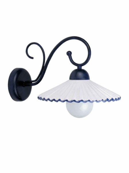 Fabbrica Applique  Ceramica Decorata a Mano Blu