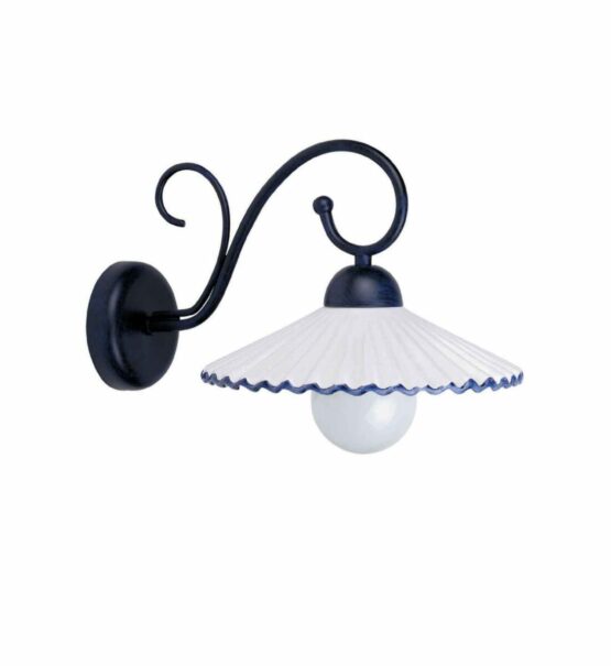 Fabbrica Applique Ceramica Decorata a Mano Blu