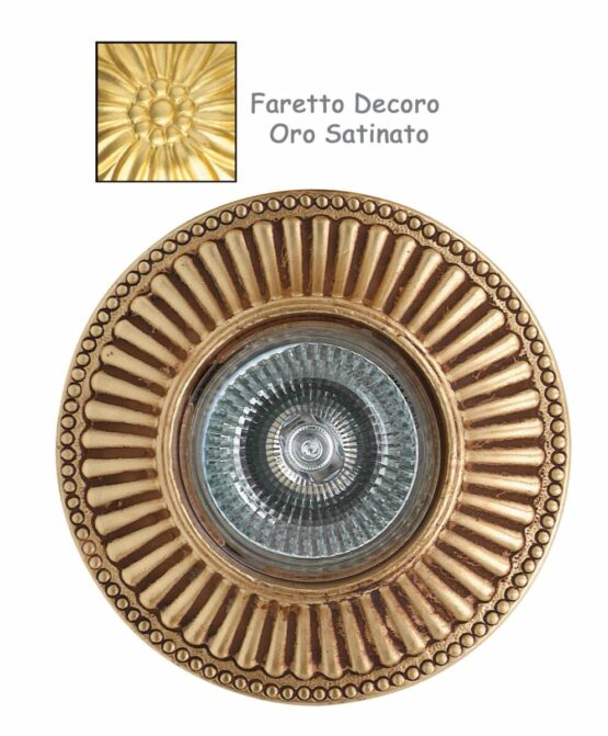 Faretto Incasso Classico Fusione Oro Satinato