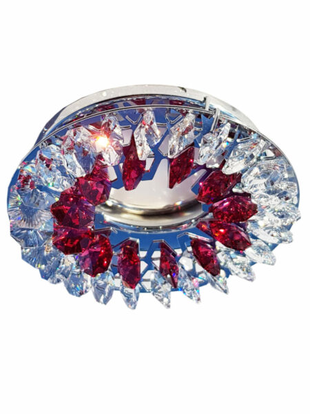 Faretto Cromo Lucido Strass Asfour Brodeaux