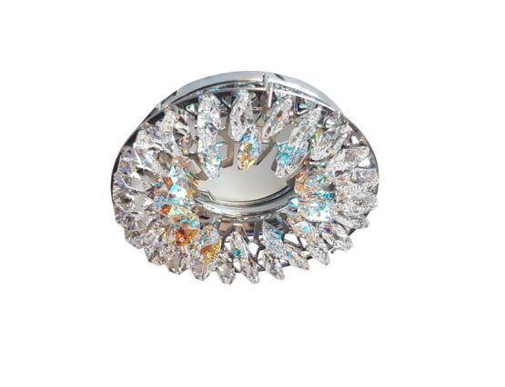 Faretto Cromo Lucido Strass Cristallo Boreale Asfour