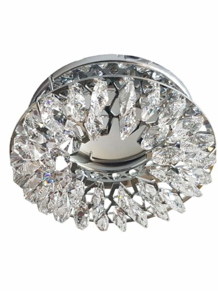 Faretto Cromo Lucido Strass Cristallo Asfour