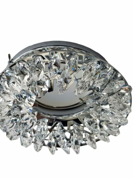 Faretto Cromo Lucido Strass Cristallo Asfour