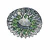 Faretto Incasso Cromo Lucido Strass Asfour Verde