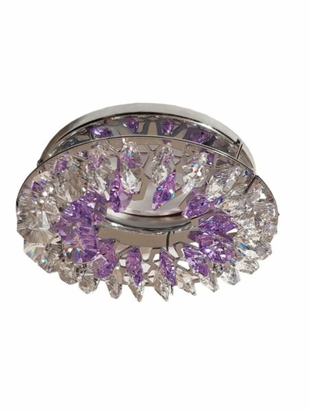 Faretto Incasso Cromo Lucido Strass Asfour Glicine