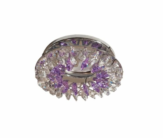 Faretto Incasso Cromo Lucido Strass Asfour Glicine