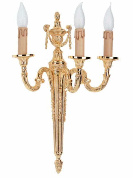 Applique Classico 3 Luci Oro Lucido