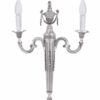 Applique Ottone Classico 2 Luci Argento Antico
