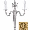 Applique Ottone Classico 2 Luci Oro Francese