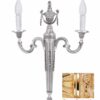 Applique Ottone Classico 2 Luci Oro Lucido