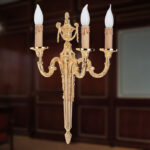 Applique classico 3 luuci fussione ottone
