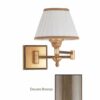 Applique Ottone da Comodino Snodabile Bronzo