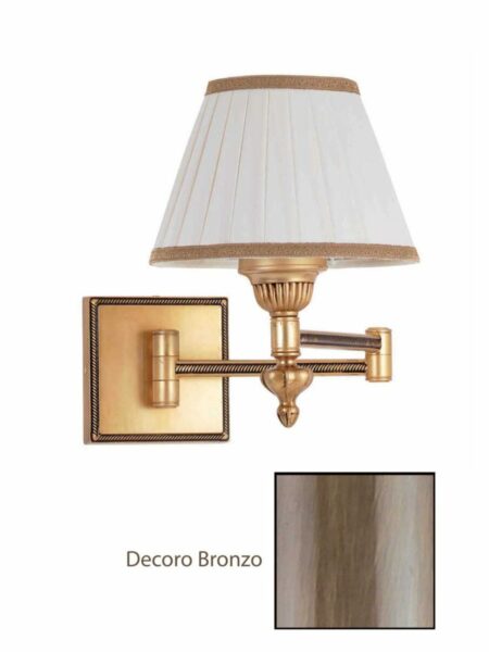 Applique Ottone da Comodino Snodabile Bronzo