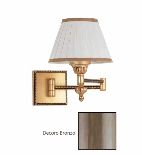 Applique Ottone da Comodino Snodabile Bronzo