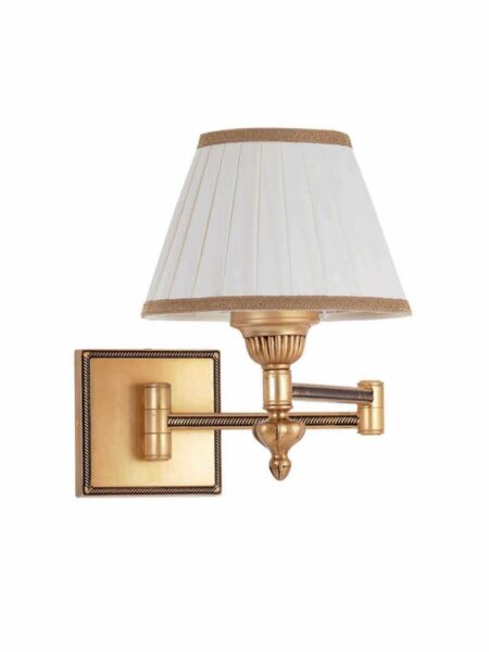 Applique Ottone da Comodino Snodabile Oro Francese