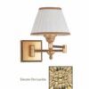 Applique Ottone da Comodino Snodabile Oro Lucido