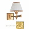 Applique Ottone da Comodino Snodabile Oro Satinato