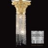 Applique Ottone Argento Antico Lavorato Cristalli Asfour