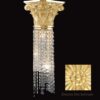 Applique Ottone Oro Satinato Lavorato Cristalli Asfour