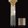 Applique Ottone Lavorato Bronzo Cristalli Asfour