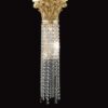 Applique Ottone Oro Francese Lavorato Cristalli Asfour
