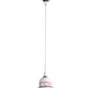 Sospensione Ceramica Decorata a Mano Marrone 1 Luce