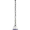 Sospensione 1 Luce Ceramica Blu Decorata a Mano